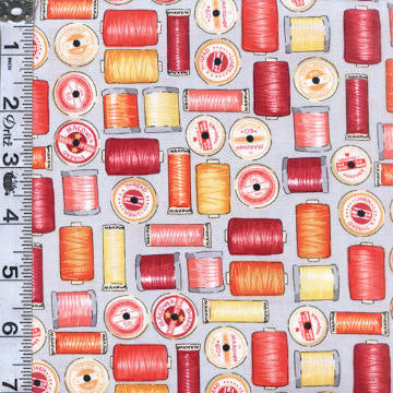 Sewing Room - Cotton Reels Iron/Red