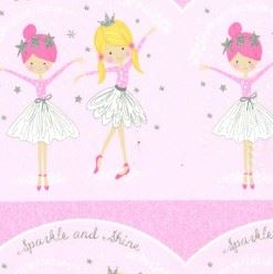 We Are Sparkle & Shine Minky - Ballerina Blossom