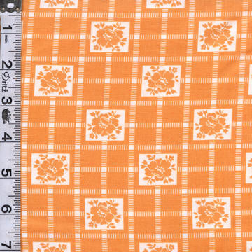 Shine On - Floral Check Nectarine