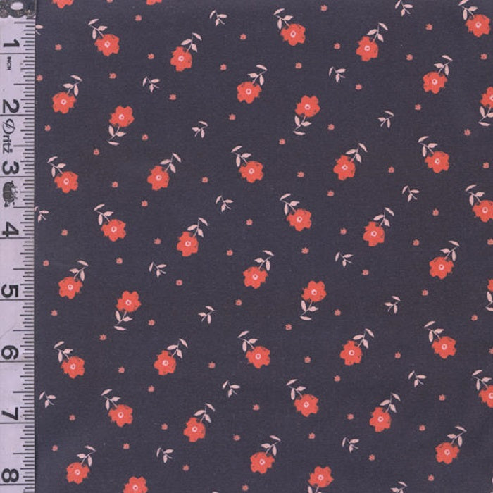 A Walk in the Woods - Ditsy Floral Dark Grey