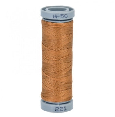 Presencia 50 wt. 3 Ply Cotton Sewing Thread - Dark Amber