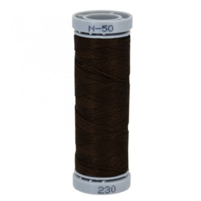 Presencia 50 wt. 3 Ply Cotton Sewing Thread - Dark Coffee Brown