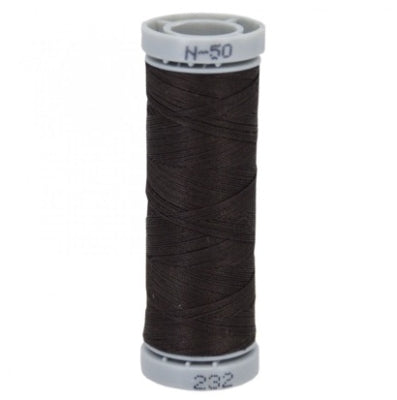 Presencia 50 wt. 3 Ply Cotton Sewing Thread - Very Dark Coffee Brown