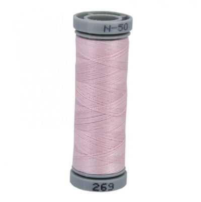 Presencia 50 wt. 3 Ply Cotton Sewing Thread - Very Light Cyclamen Pink