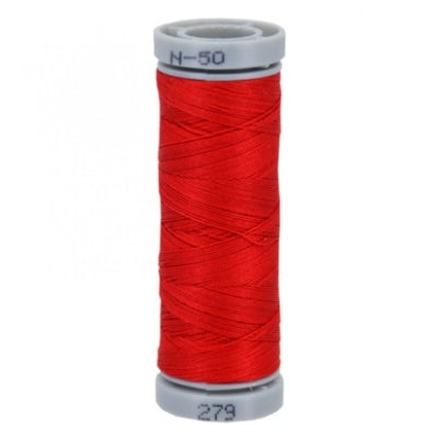 Presencia 50 wt. 3 Ply Cotton Sewing Thread - Red