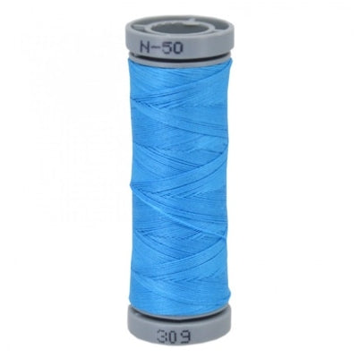 Presencia 50 wt. 3 Ply Cotton Sewing Thread - Medium Electric Blue 2