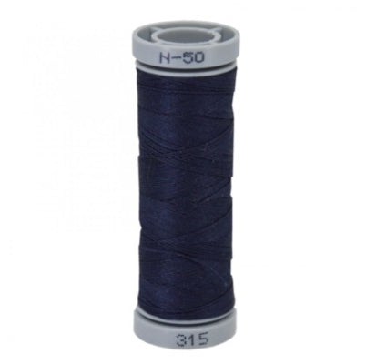 Presencia 50 wt. 3 Ply Cotton Sewing Thread - Very Dark Navy Blue 1