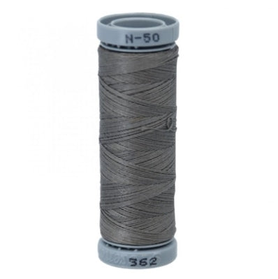 Presencia 50 wt. 3 Ply Cotton Sewing Thread - Dark Beaver Gray 1