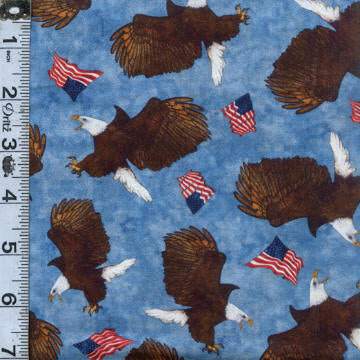 All American - American Flag Eagle Toss Blue