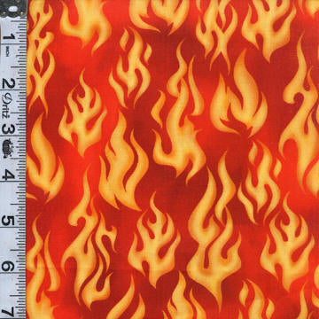 Keep On Truckin' Digital Print - Flames Burnt Orange