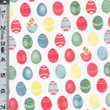 Easter Parade - Eggs White