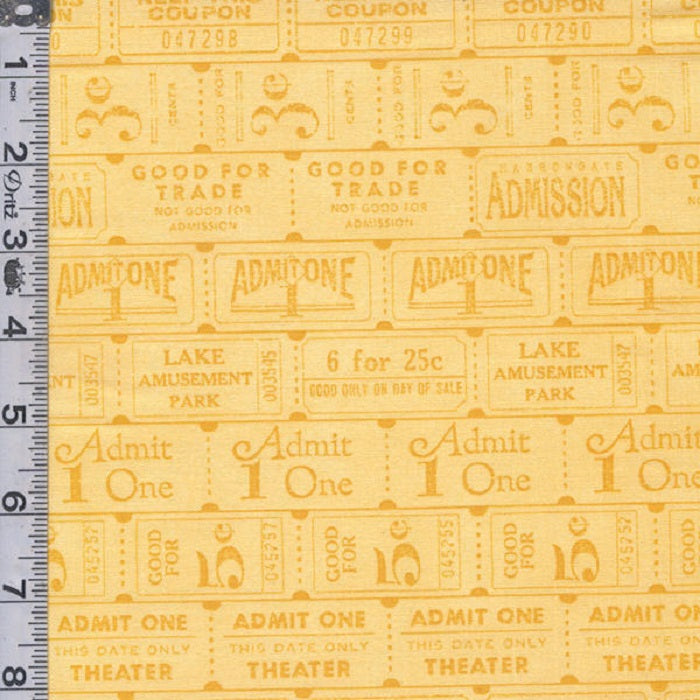 Journal Basics -Ticket Row Yellow