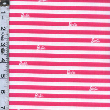 Barbie - Stripes White/Hot Pink