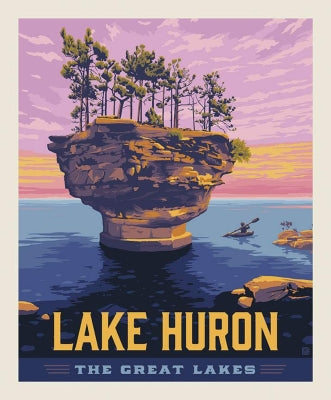 Destinations Panel - Lake Huron Poster Multi