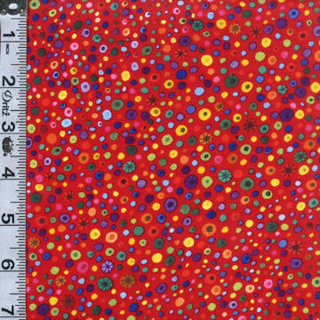 Glass Beads 108" Wide - Red