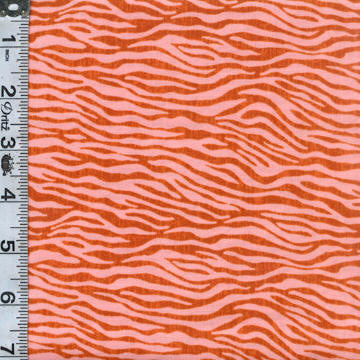 A is for Animals - Zebra Print Terracotta
