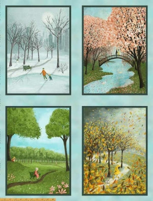 Four Seasons Digital Print - Block Panel